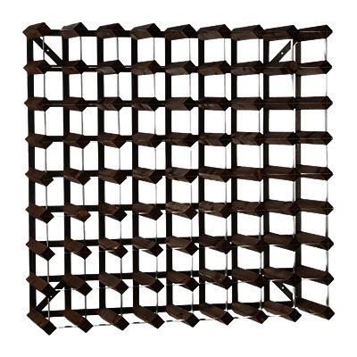 Traditional Wine Rack Co. Redwood Wine Rack, 72 Bottle, Dark Wood